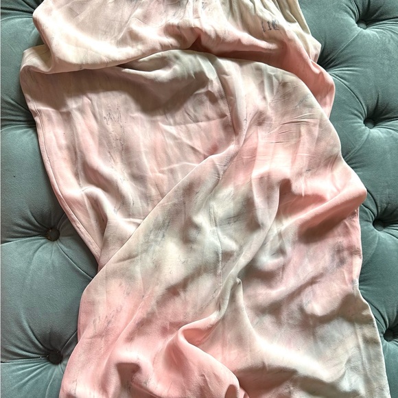 Gypsy 05 silk strapless maxi dress with ruffle tube top style tie dye pastel sm - Picture 4 of 13